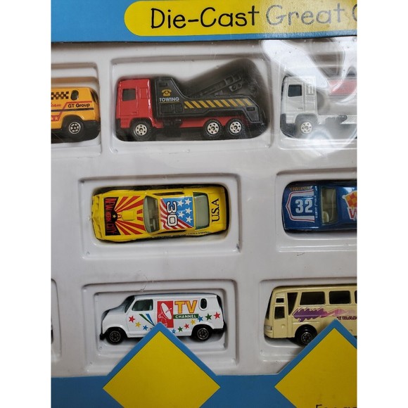 VTG Diecast 1999 Kool Toyz Gift Set Exon TV Van Fast Truck Bus Car NOS NOT MINT - Picture 13 of 16